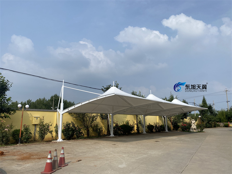 拉桿式膜結(jié)構(gòu).尖頂停車棚-03